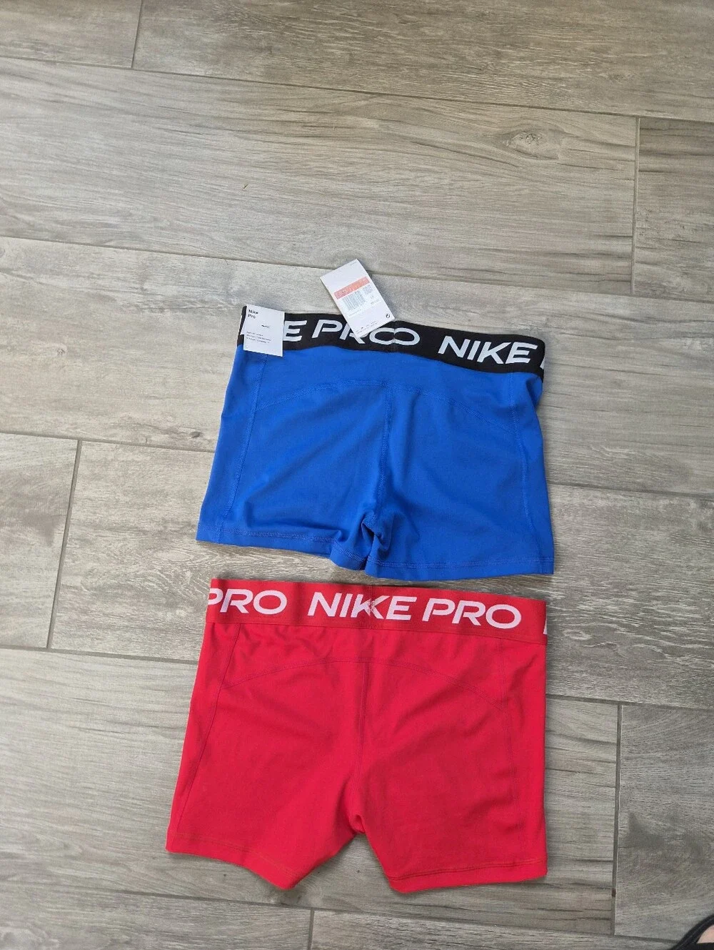 NWT Nike Women's Performance Compression Shorts - Blue & Red